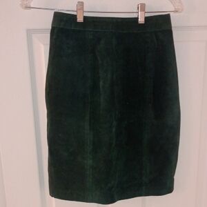 Elegant Forest Green Pencil Skirt